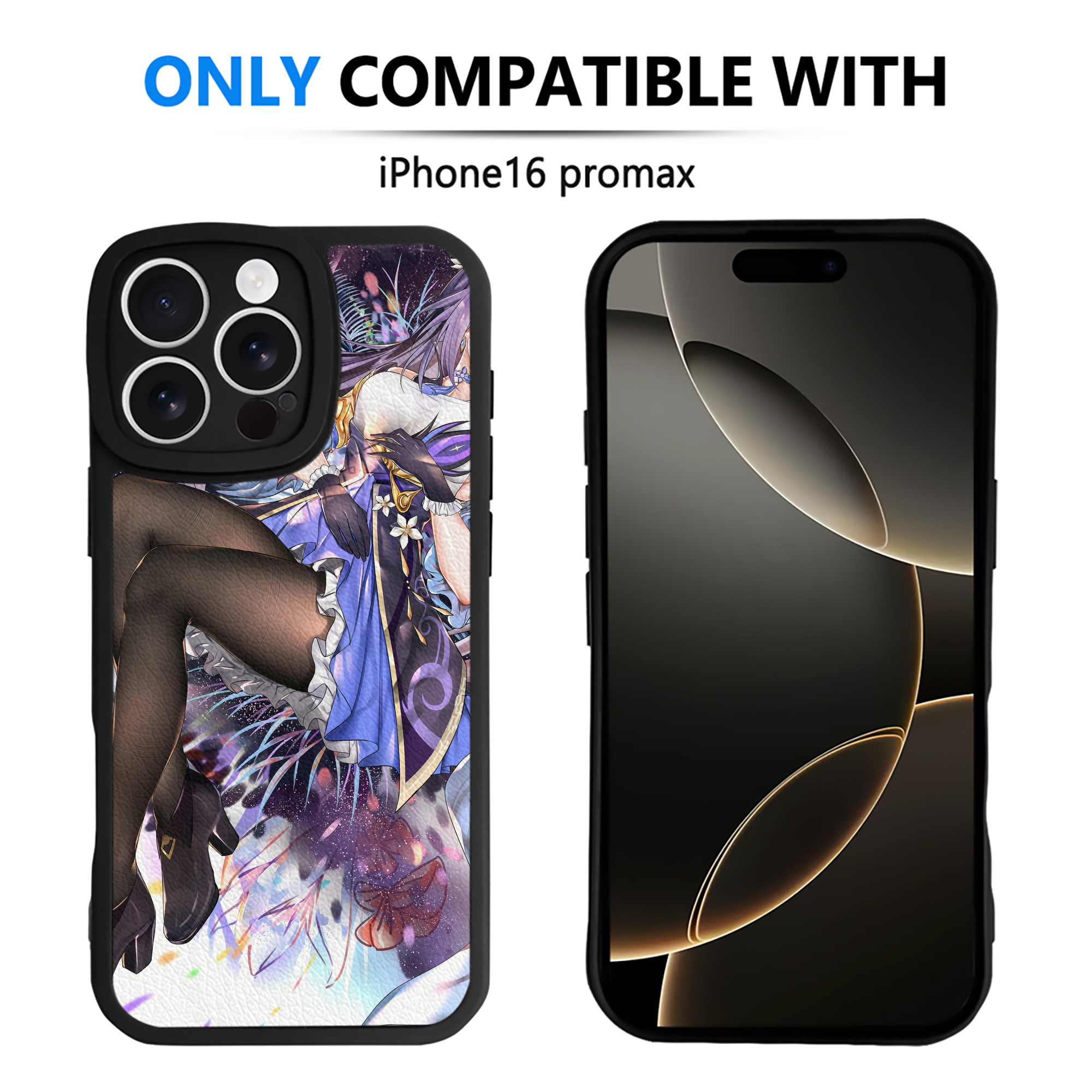 げんし神 genshin 【iPhone 16シリーズ対応】シリコンスマホケース（レザー調） 材質：シリコン